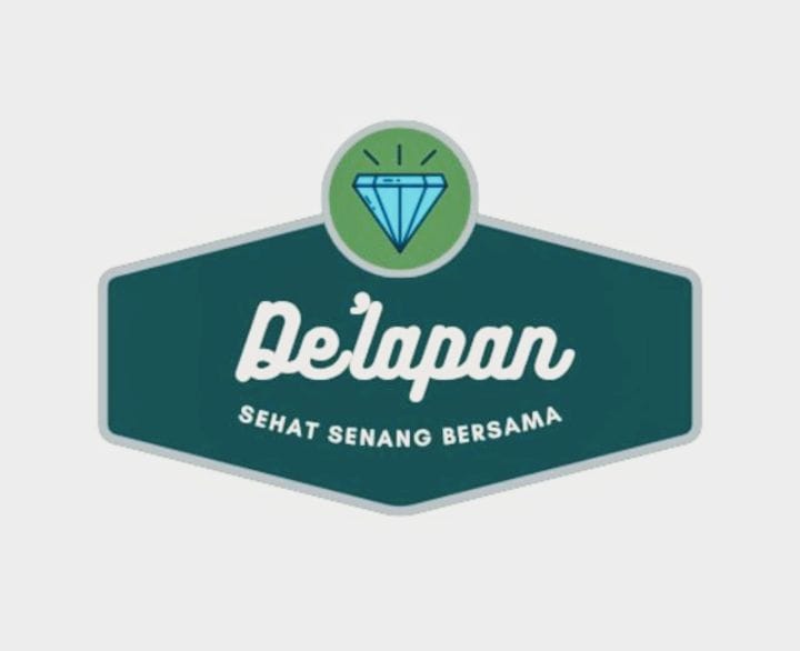 Logo Delapan — Sehat Senang Bersama